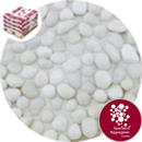 Glass Pea Gravel - Opaque White - 9125